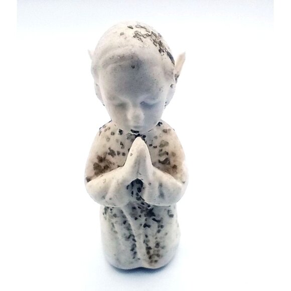 Ceramic Angel Figure Vintage Kneeling Praying Japan Holiday Christmas 2.25 Inch - Picture 4 of 14